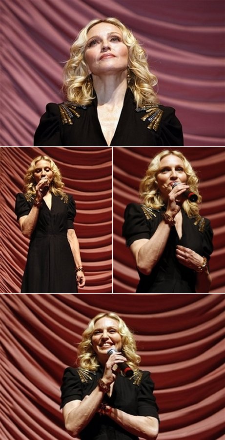 madonnalicious: Madonna attends Gucci UNICEF Dinner