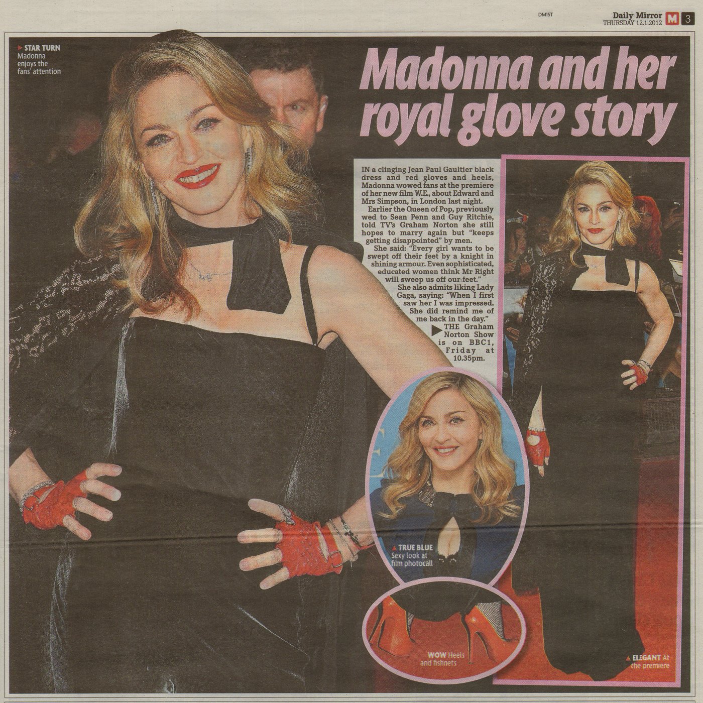 Madonnalicious UK Press Daily Mirror Daily Star And I